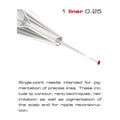 Traditional Needle Cartridge  / 1 liner 0.25