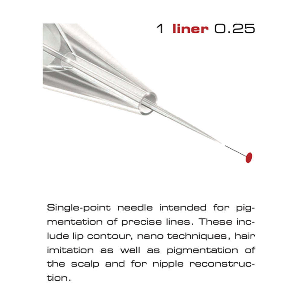 Traditional Needle Cartridge  / 1 liner 0.25