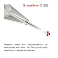 Traditional Needle Cartridge  / 3 outline 0.25