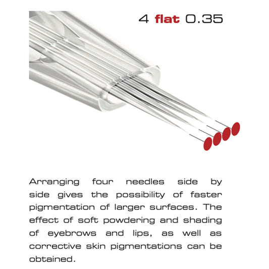 Traditional Needle Cartridge  / 4 flat 0.35