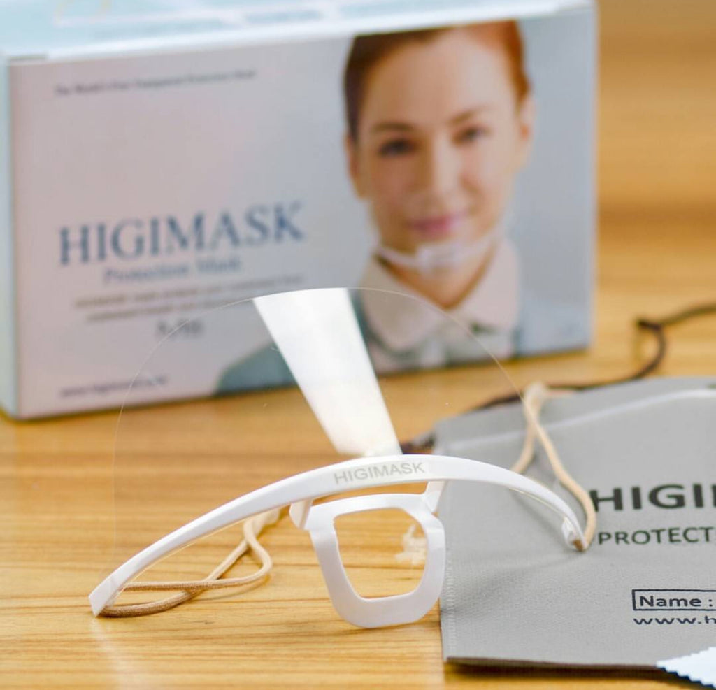 Transparent Sanitary Face Mask/ HIGIMASK / BOX 10 pc