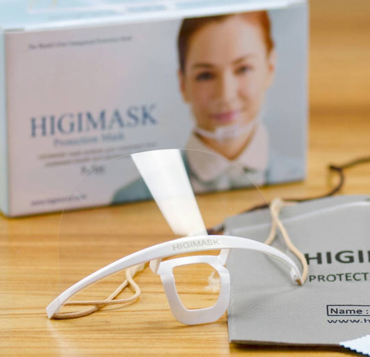 Transparent Sanitary Face Mask/ HIGIMASK / BOX 10 pc