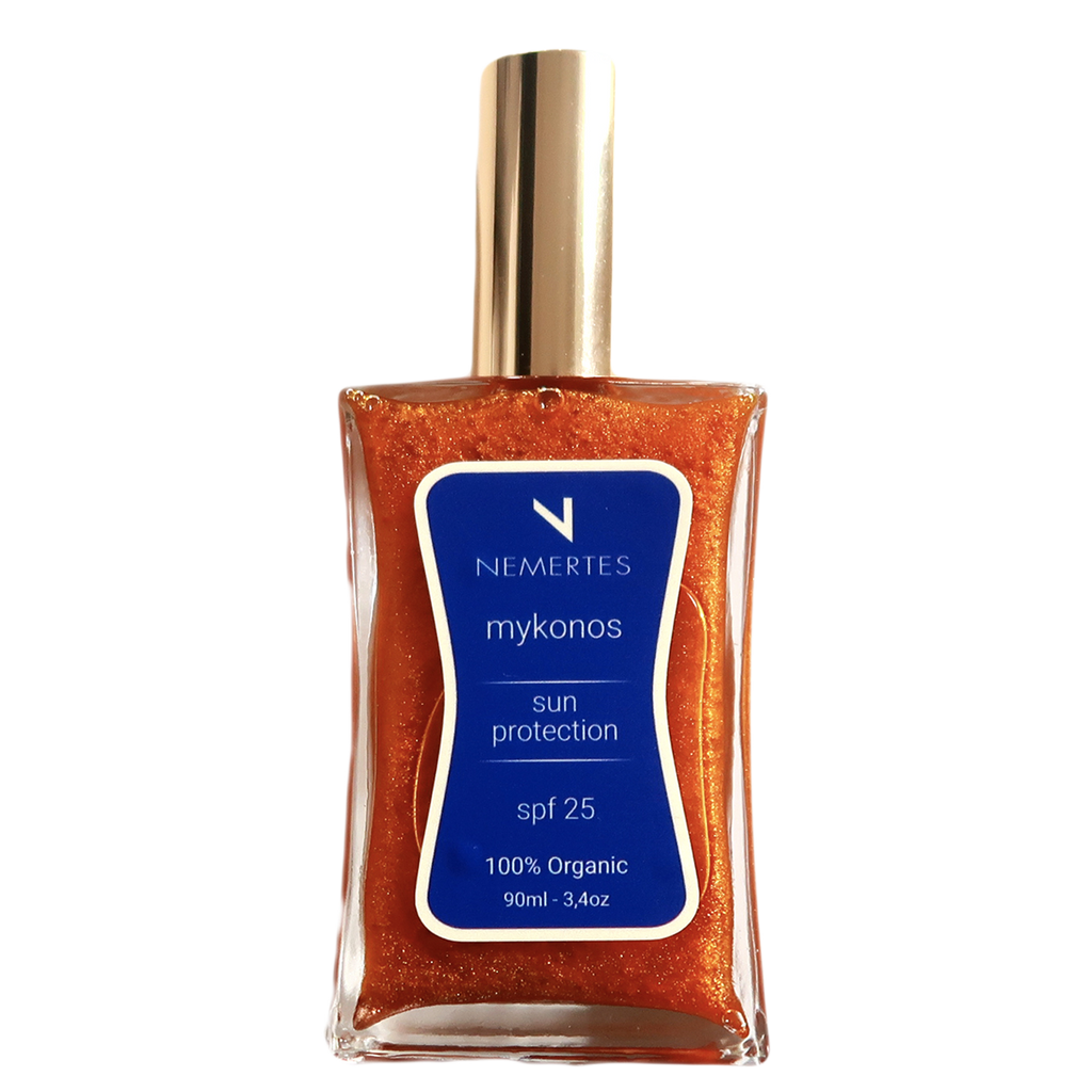 Nemertes SPF25 Organic Sun Protection Oil - MYKONOS Limited edition “Greek Islands” | 90ml