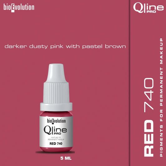 PMU Lip Qline Pro Colour / 5ml Red 740