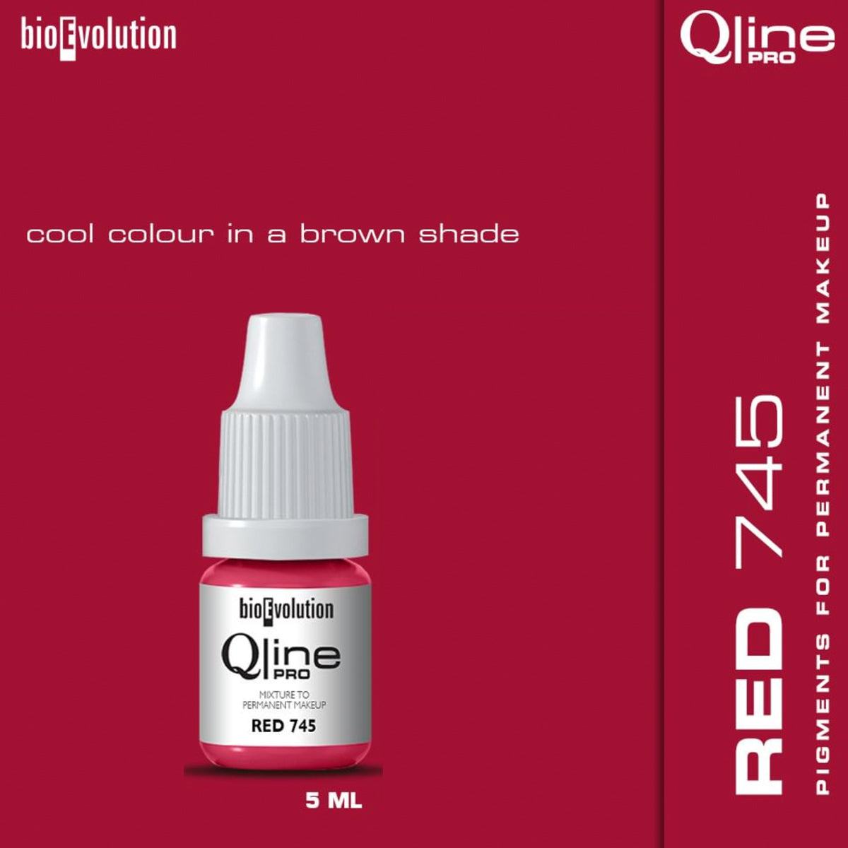 PMU Lip Qline Pro Colour / 5ml Red 745